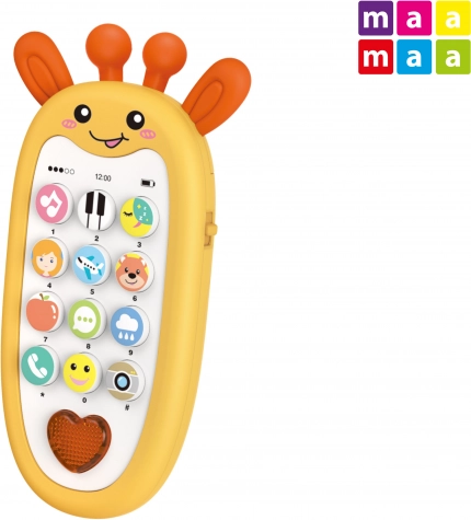 Telefon pentru copii Girafoi cu efecte 13,5 cm