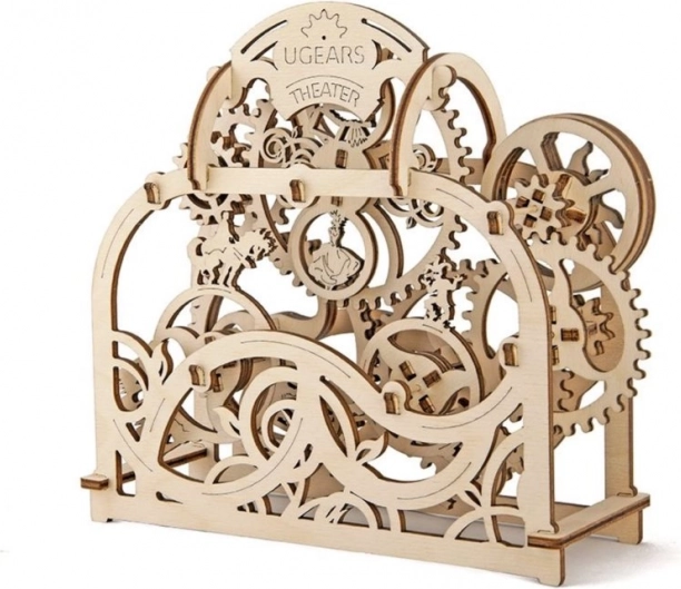 Ugears puzzle mecanic 3D Teatru (70 de piese)