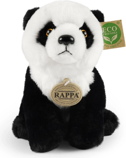 Panda Rappa din pluș, așezată, 23 cm, colecția Soft, ecologică