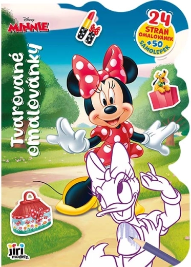 Caiet de colorat decupat Minnie
