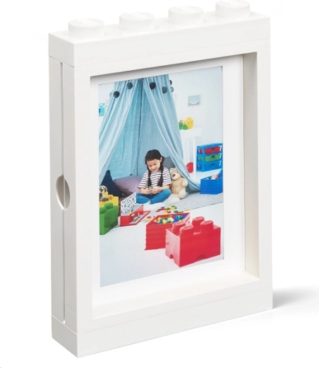 Ramă foto Lego – albă