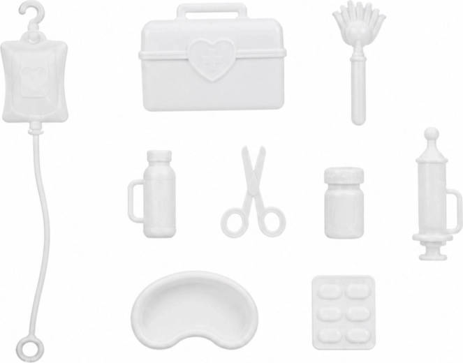 Accesorii bogate pentru un rol realist de doctor