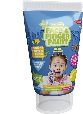 Boti Natural vopsea naturală albastră pentru pictură cu degetele și pe față 65 ml