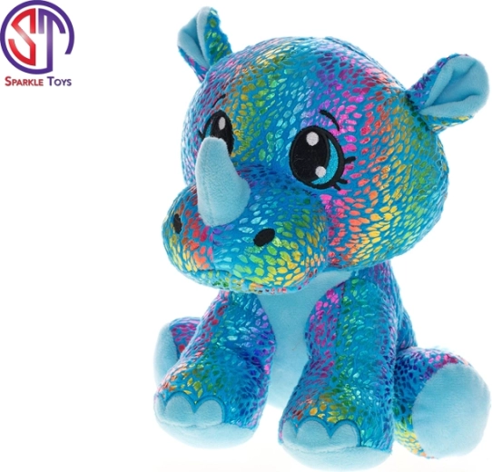 Rinocer de pluș Star Sparkle 37 cm – albastru