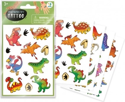 Tatuaje temporare Dinozauri, 4 foi