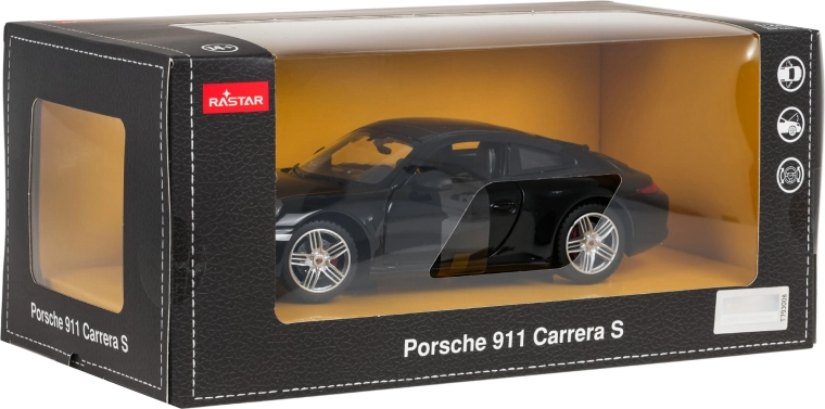 Model metalic Porsche 911 negru la scara 1:24 RASTAR