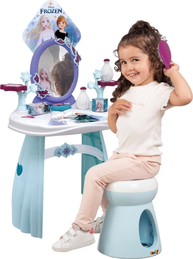 Oglindă ovală sigură și scăunel confortabil