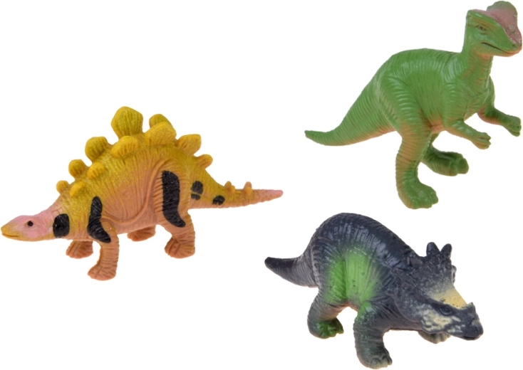 3 figurine de dinozauri și autocolante luminoase