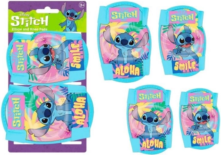 Set de apărători pentru genunchi și coate Lilo și Stitch (Stitch) - 4 buc