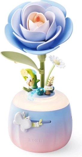 Robotime ROKR Floral Art puzzle 3D lampă camelia (73 piese)