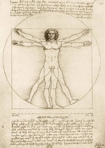 Puzzle Bărbatul Vitruvian 1000 piese de LEONARDO DA VINCI