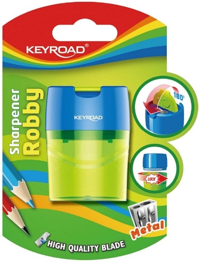 Ascuțitoare Keyroad Robby Duo cu recipient
