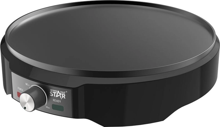 Aparat electric pentru clătite WinningStar 1200 W, negru