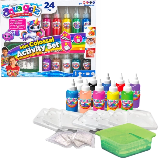 Set creativ Aqua Gelz Mini Colossal pentru crearea figurinelor din gel