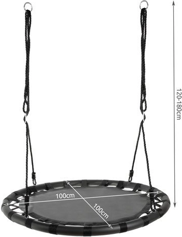 Diametru mare de 100 cm pentru ședere confortabilă