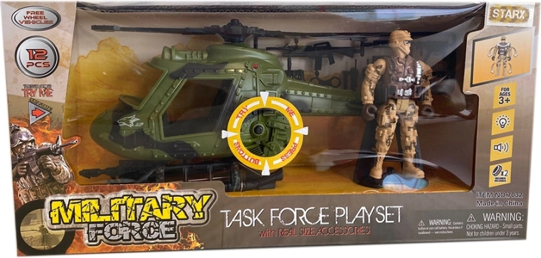 Vehicul militar STARX cu efecte luminoase și sonore - 1 bucată