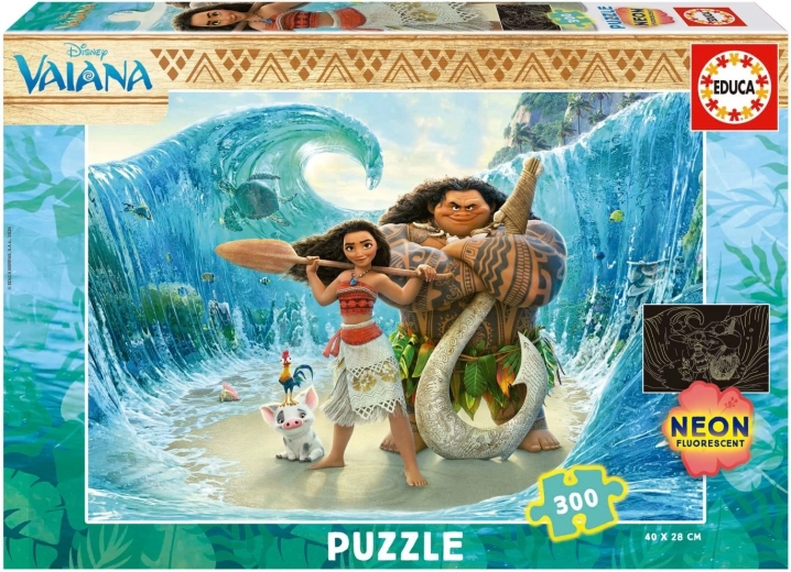 Puzzle luminos EDUCA Vaiana curajoasă, 300 de piese