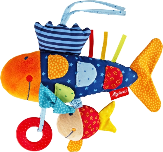 Peștișor de pluș activ pentru bebeluși 26 cm Sigikid