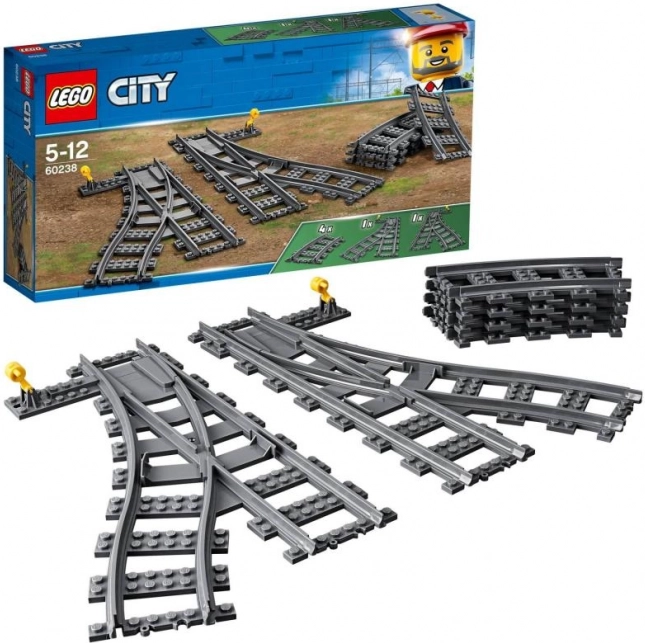 LEGO City macazuri pentru șinele de tren