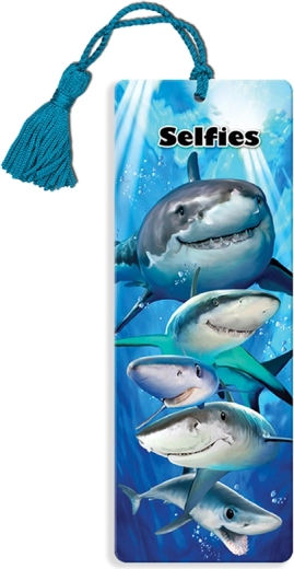 Semn de carte Prime 3D cu rechini