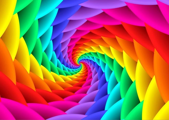 Enjoy puzzle Gradient Vârtej curcubeu 1000 piese