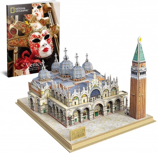 CUBICFUN puzzle 3D National Geographic: Piața Sfântului Marcu – 107 piese