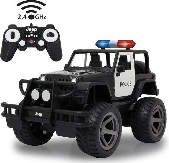Jeep Wrangler Police RC cu telecomandă