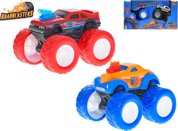 Set monster truckuri Roadblasters cu mecanism cu inerție 8 cm