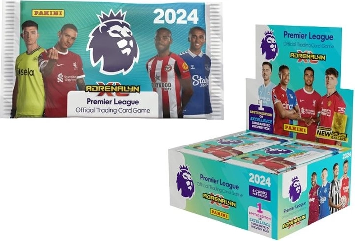 Panini Premier League 2024 Adrenalyn XL carduri de colecție – 36 de plicuri