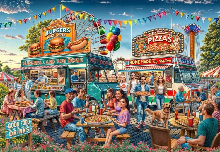 Puzzle Pojízdné občerstvení 1000 piese BLUEBIRD