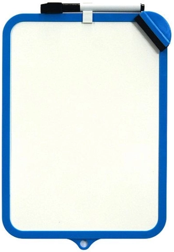 Tablă ștearsă dublă față CONCORDE 19 × 29 cm albastră