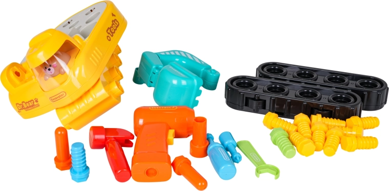 Excavator demontabil cu unelte