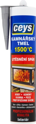 Chit refractar pentru sobe 310 ml negru CEYS