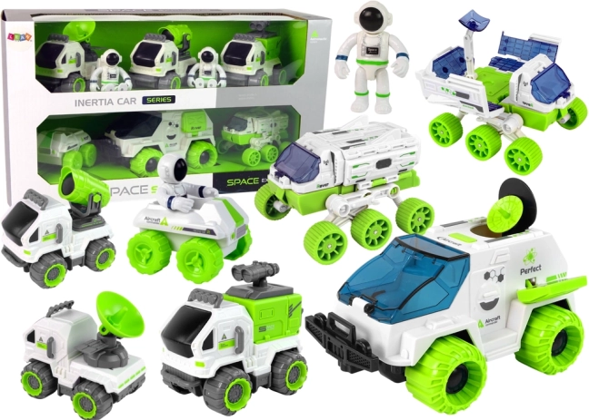 Set vehicule spațiale 6‑în‑1 rover Satelit Astronom pentru copii