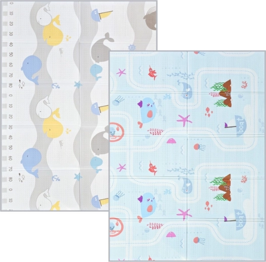 NANNA saltea pliabilă din spumă, reversibilă, pentru joacă – mare 200 × 150 cm