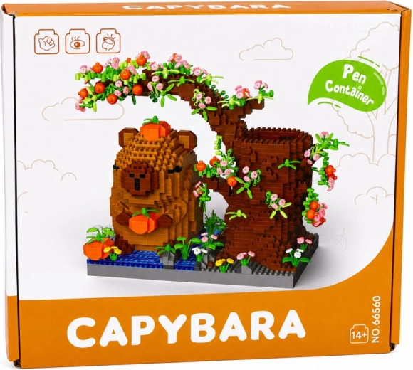 Ambalaj pentru cadou și motiv atractiv cu capibară