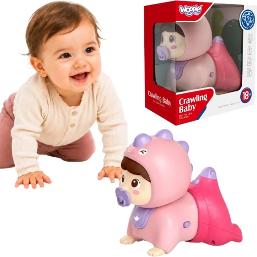 Bebeluș interactiv care se târăște WOOPIE, cu lumini și melodii