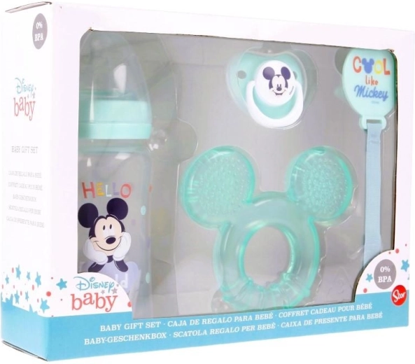 Set cadou pentru bebeluși Mickey - 4 piese