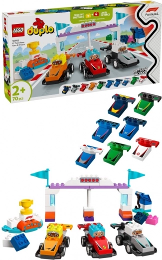 LEGO DUPLO 10445 Mașini de curse și piloți ai echipelor F1