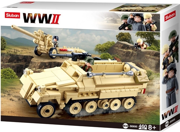SLUBAN tractor semişenilat german half-track – set de construcție din Al Doilea Război Mondial