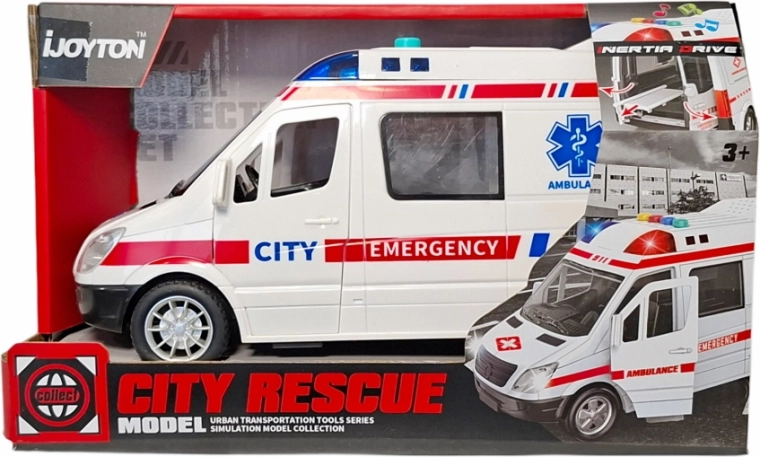 Ambulanță pentru copii cu lumină și sunet