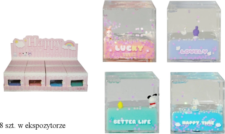 Cub decorativ acrilic cu animal și inscripție