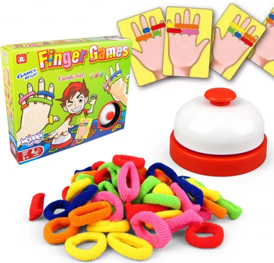 Joc de îndemânare WOOPIE FINGER GAMES – elastice colorate (4+)