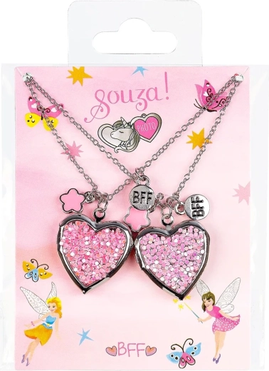 Souza! Set cadou de coliere BFF Heart2 cu inimioară - 2 buc.
