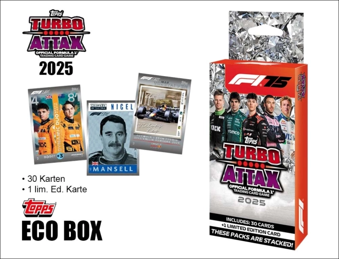 Turbo Attax Formula 1 2025 Eco Box cu cărți de colecție
