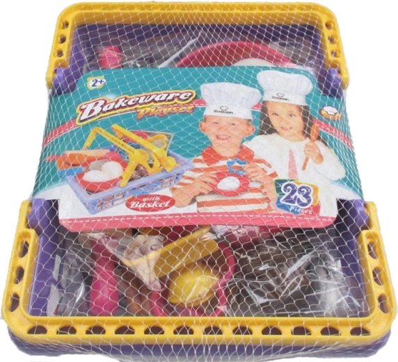 Cărucior pentru păpuși cu accesorii în 23 de piese