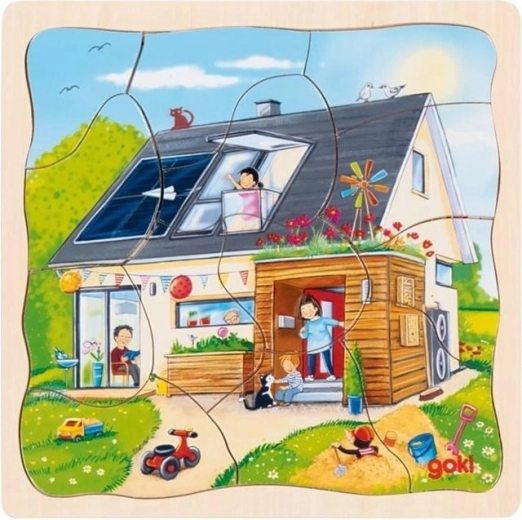 Puzzle multistrat Construim o casă