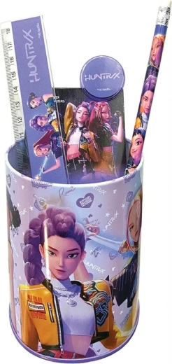 Set de scris K-Pop Demon Hunters HUNTR/X în suport metalic - 7 piese