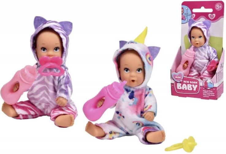 Mini păpușă Nou-Născut Baby Onesie 12 cm