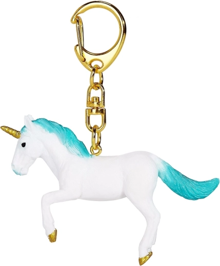 Breloc unicorn săritor verde